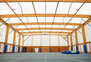 structure tendue sur ossature en bois 1