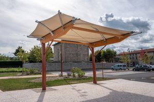 structure tendue sur ossature en bois 1