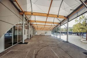 structure tendue sur ossature en bois 1