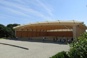 structure tendue sur ossature en bois 1