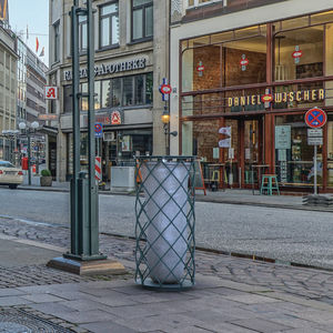 support de sac poubelle public