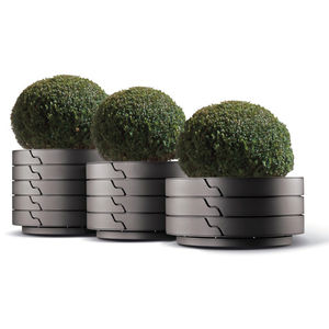jardinière en tôle d'acier