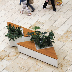 jardinière en acier peint