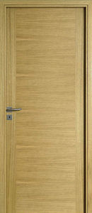 porte d'intérieur / battante / en chêne / à isolation thermique