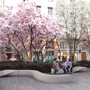 banc public / design original / en matériau composite / modulaire