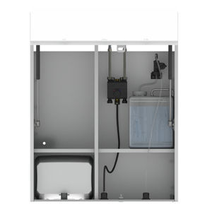 armoire de toilette à miroir avec distributeur de savon