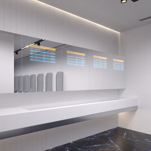 meuble de salle de bain avec distributeur de savon 1
