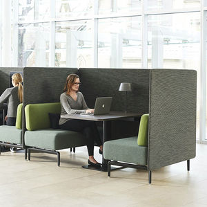 banquette modulable / contemporaine / en tissu / en cuir
