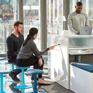 tabouret de bureau en tissu