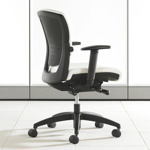 fauteuil de bureau contemporain / en tissu / pivotant / à roulettes