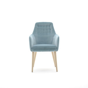 fauteuil contemporain / en simili cuir / tapissé / pour hôtel