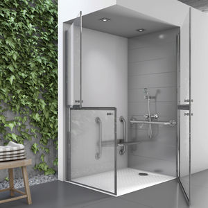 paroi de douche réversible