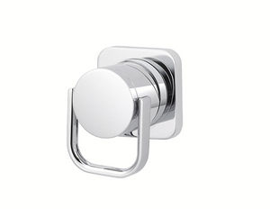 mitigeur de douche / en métal chromé / temporisé / 1 trou