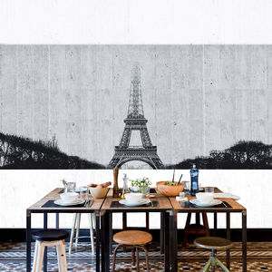 papier peint contemporain / motif urbain / non tissé / imprimé