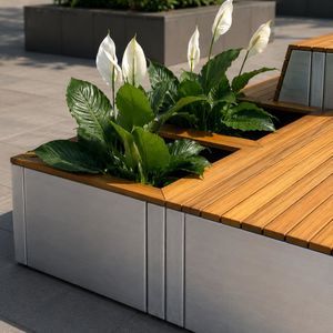 jardinière en aluminium