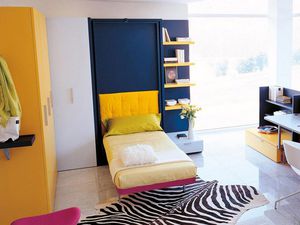 lit escamotable / simple / contemporain / pour enfant (unisexe)