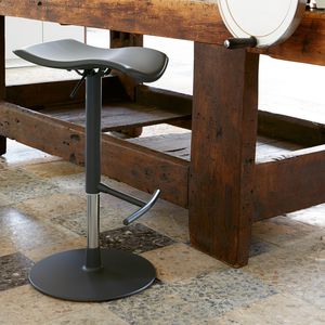 tabouret de travail aluminium / en acier / en méthacrylate / contract