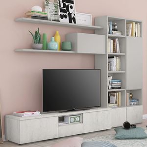ensemble TV mural contemporain 1