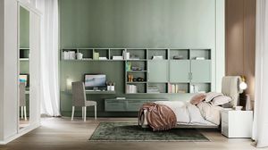 chambre d'enfant verte