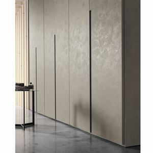 armoire contemporaine / en bois laqué / en mélaminé / avec porte battante