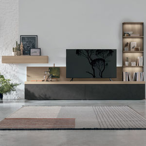ensemble TV mural contemporain