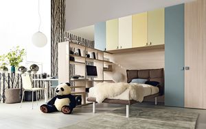 chambre d'enfant en bois laqué