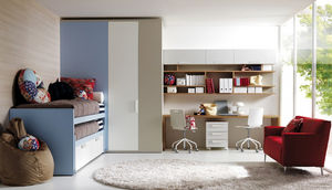 chambre d'enfant bleue