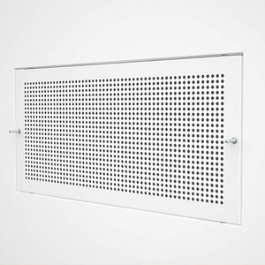grille de ventilation en inox / en acier / rectangulaire / blanche