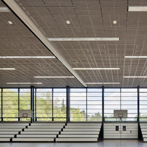 faux-plafond en acier / en panneaux / acoustique / ignifuge