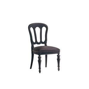 chaise de salle à manger classique / piètement standard / en tissu / en bois
