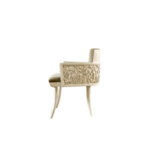 chaise de salle à manger classique / tapissée / avec accoudoirs / piètement standard