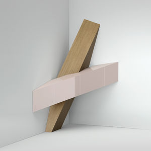 buffet haut / design original / en bois laqué / par Ferruccio Laviani