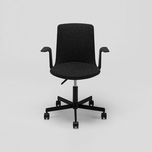 chaise de bureau contemporaine / à roulettes / pivotante / à tablette