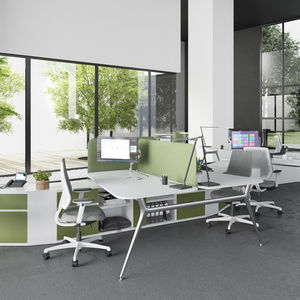 bureau pour open space / en bois / contemporain / professionnel