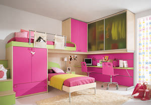 chambre d'enfant rose 1