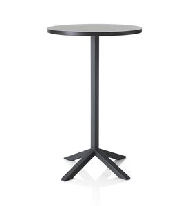 table mange-debout contemporaine / en acier / en frêne / en mélaminé
