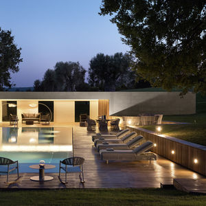bain de soleil contemporain / en aluminium / professionnel