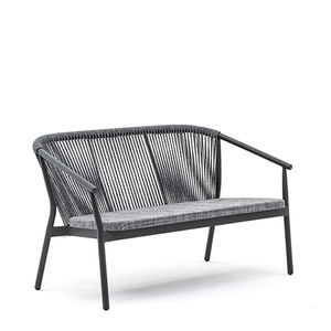 canapé contemporain / de jardin / en aluminium / en corde