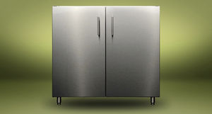 meuble évier en acier inox 1