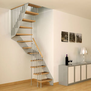 escalier demi-tournant