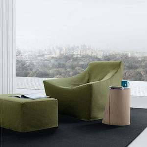 fauteuil contemporain / en tissu / avec repose-pieds / avec revêtement amovible