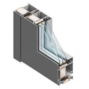 profilé pour fenêtre en aluminium