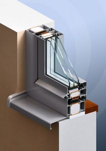 profilé pour fenêtre en aluminium
