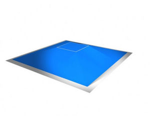 demi-pyramide pour skatepark