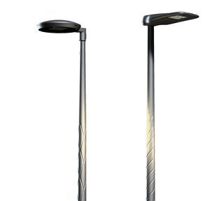 console pour lampadaire urbain en acier