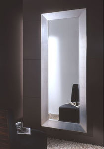 miroir mural / classique / rectangulaire / argenté