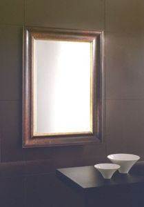 miroir mural / classique / rectangulaire / doré