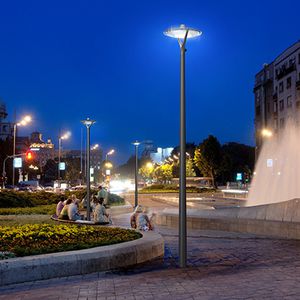 lampadaire urbain / contemporain / en aluminium / en polycarbonate