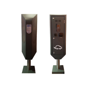 borne de contrôle d'accès / en métal / pour parking / avec station de charge