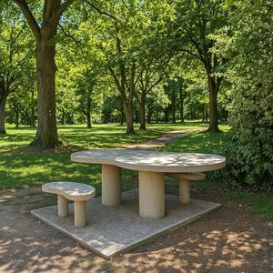 table de pique-nique contemporaine